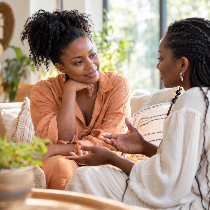 An attentive and compassionate conversation